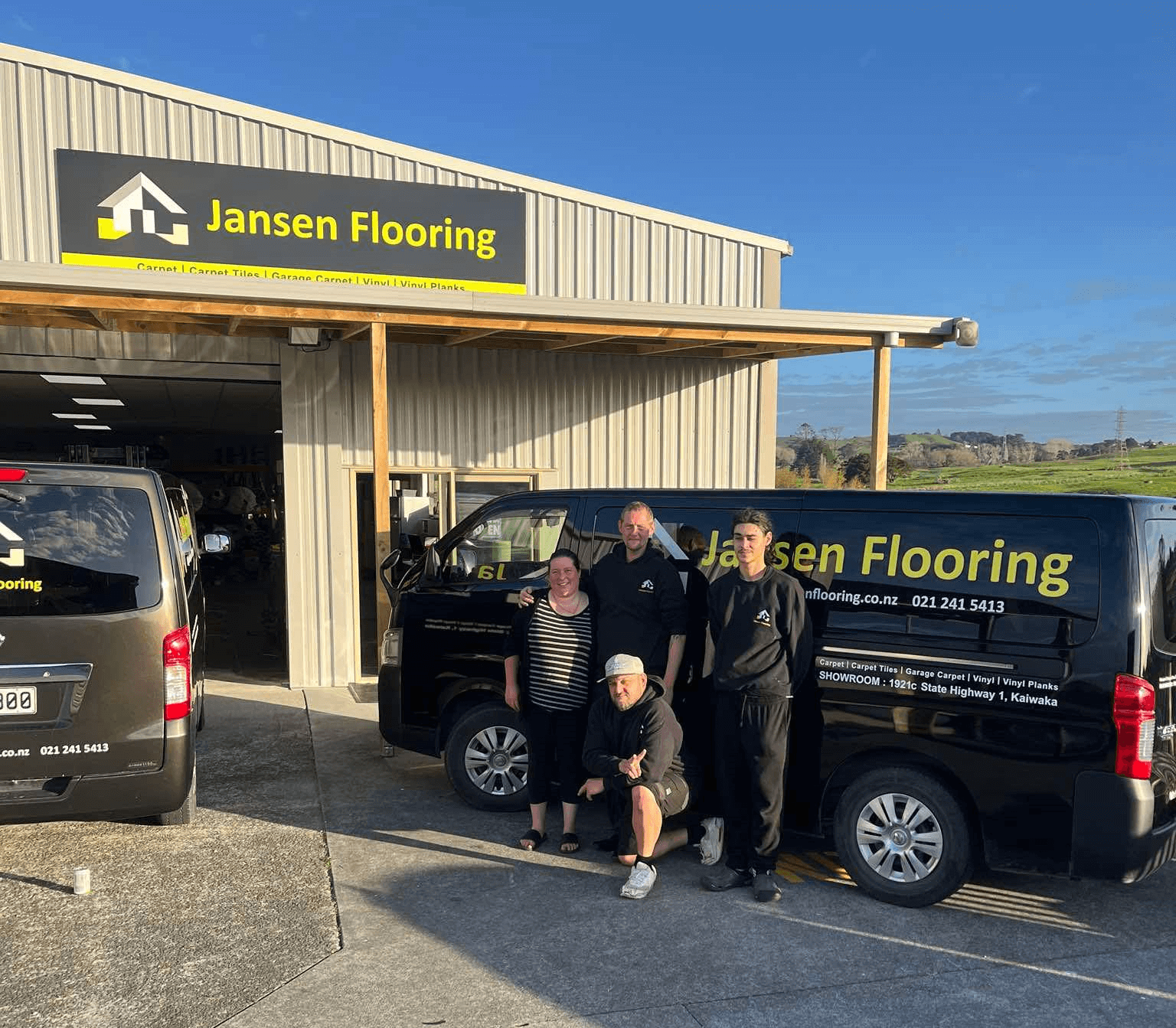 Matt Jansen and his wife Jordyn - owners of Jansen Flooring