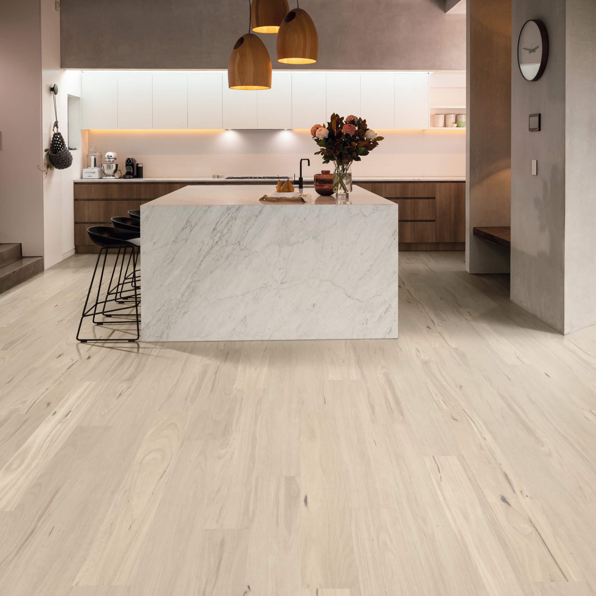 Vinyl flooring in kitchens & bathrooms